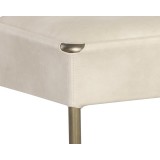 Sunpan Bellevue Bench in Bravo Cream - Back Frame Close-up