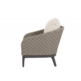 Marbella Club Chair in Echo Ash, No Welt - Side Angle