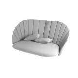 Cane-Line Peacock 2-Seater Sofa Cushion Set Light Grey