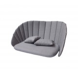Cane-Line Peacock 2-Seater Sofa Cushion Set Grey