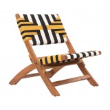 Zuo Modern Sunbeam Lounge Chair Multicolor - Angled View