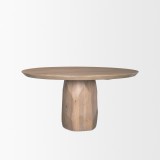 Mercana Fitzgerald 60" Light Brown Wood Dining Table 2