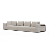 Mercana Warner Gray 2 Piece Long Sofa Set