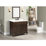Crawford and Burke Almada 37" Dark Brown Single Bathroom Vanity, Lifestyle