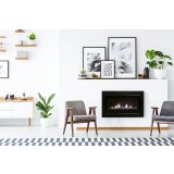  Sierra Flame Boston-36 - Builders Linear Gas Fireplace - Lifestyle