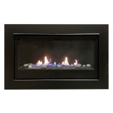  Sierra Flame Boston-36 - Builders Linear Gas Fireplace - Close-up