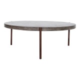 Moe's Home Collection Mendez Outdoor Coffee Table, Dark Grey - Front Angle