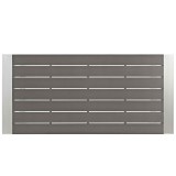 Modway Shore Outdoor Patio Aluminum Rectangle Bar Table - Silver Gray - Top Angle