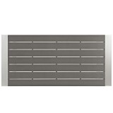 Modway Shore 5 Piece Outdoor Patio Aluminum Dining Set - Silver Gray - Table in Top Angle