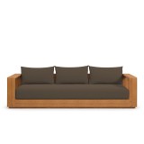 Modway Tahoe Outdoor Patio Acacia Wood Sofa Front