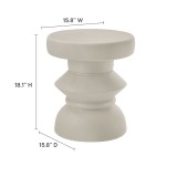Modway Terza Indoor - Outdoor Patio Concrete Side Table