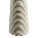 Modway Saylor Carved Ribbed Wood Floor Lamp With Drum Shade 9
