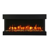 Remii 30" 3 Sided Electric Fireplace - Brown Mix