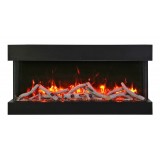 Remii 30" 3 Sided Electric Fireplace - Birch