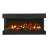 Remii 30" 3 Sided Electric Fireplace - Oak