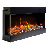 Remii 30" 3 Sided Electric Fireplace - Birch 2