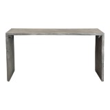 Moe's Home Collection Tyrell Desk, Grey - Front Angle