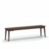 Greenington Currant Long Bench Black Walnut - Front Side Angle 2 - Greenington Currant Long Bench Black Walnut - Front Side Angle 2