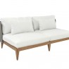 Sunpan Ibiza 2 Seater Sofa in Natural - Stinson White - Front Side Angle
