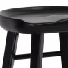 Sunpan Dominic Counter Stool in Black - Seat Closeup Top Angle - Sunpan Dominic Counter Stool in Black - Seat Closeup Top Angle
