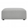 Moe's Home Collection Romy Ottoman Cream - Front Angle