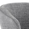 Sunpan Nadine Lounge Chair Chacha Grey - Closeup Top Angle