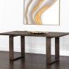 Sunpan Thanus Dining Table 72 '' Brown Oak - Lifestyle