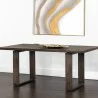 Sunpan Thanus Dining Table 72 '' Brown Oak - Lifestyle - Sunpan Thanus Dining Table 72 '' Brown Oak - Lifestyle