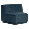 Sunpan Jaclyn Modular Armless Chair in Danny Dusty Blue - Front Side Angle - Sunpan Jaclyn Modular Armless Chair in Danny Dusty Blue - Front Side Angle