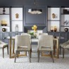 Sunpan Estrada Dining Chair in Light Grey Oak - Naya Check Light Grey - Lifestyle