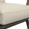 Sunpan Lindley Lounge Chair - Astoria Cream Leather - Seat Closeup Angle