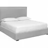 Sunpan Rita Bed King Liv Dove - Front Side Angle - Sunpan Rita Bed King Liv Dove - Front Side Angle
