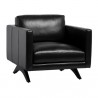 Sunpan Rogers Armchair Cortina Black Leather 