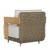 Sunpan Potenza Armchair Palazzo Cream - Back Side Angle