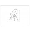 International Home Miami Amazonia 4-Piece Chairs Set  - Dimensions