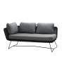 Cane-Line Horizon 2-Seater Sofa, Grey