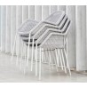 Cane-Line Breeze Chairs, Stackable White Grey