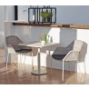 Cane-Line Breeze Chair, Stackable White Grey With Cushion