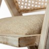 Mercana Tabitha I Wooden Frame 100% Polyester Seat Dining Chair - Seat Close-up - Mercana Tabitha I Wooden Frame 100% Polyester Seat Dining Chair - Seat Close-up