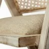 Mercana Tabitha I Wooden Frame 100% Polyester Seat Dining Chair - Seat Close-up - Mercana Tabitha I Wooden Frame 100% Polyester Seat Dining Chair - Seat Close-up
