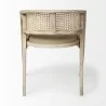 Mercana Tabitha I Wooden Frame 100% Polyester Seat Dining Chair - Back View - Mercana Tabitha I Wooden Frame 100% Polyester Seat Dining Chair - Back View