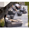Cane-line Basket 2-seater sofa, incl. AirTouch Cushions - Graphite
