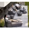 Cane-line Basket 2-seater sofa, incl. AirTouch Cushions - Graphite - Cane-line Basket 2-seater sofa, incl. AirTouch Cushions - Graphite