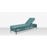 Source Furniture Skye Armless Chaise Teal Gray