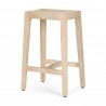 Mercana Colony Light Brown Solid Wood Counter Stool Side