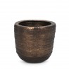 Mercana Aivana Large Antiqued Gold Metal Floor Vase