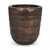 Mercana Aivana Extra Large Antiqued Gold Metal Floor Vase Front