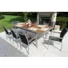 Bellini Home and Garden Galliano 9 Pc Dining Set in Seagull - Bellini Home and Garden Galliano 9 Pc Dining Set in Seagull