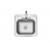 TrueFlame 15"x 15" Drop-in Sink - Overhead