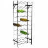 Oenophilia Alexander 40 Bottle Cellar Rack - Angled with Bottles